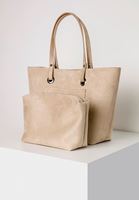 Bayan Krem Cep Detaylı Kol Çantası