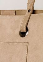 Bayan Krem Cep Detaylı Kol Çantası