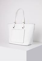 Bayan Beyaz Cep Detaylı Kol Çantası