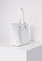 Bayan Beyaz Cep Detaylı Kol Çantası