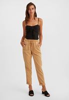 Bayan Siyah Önü Bağlamalı İnce Askılı Atlet