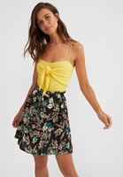 Bayan Sarı Önü Bağlamalı İnce Askılı Atlet