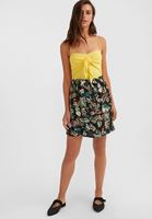 Bayan Sarı Önü Bağlamalı İnce Askılı Atlet