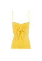 Bayan Sarı Önü Bağlamalı İnce Askılı Atlet