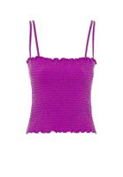 Bayan Lila İnce Askılı Gipeli Bluz