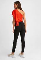 Bayan Siyah Yüksek Bel Skinny Kot Pantolon