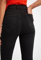 Bayan Siyah Yüksek Bel Skinny Kot Pantolon