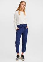 Bayan Mavi Kuşaklı Kargo Pantolon