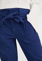 Bayan Mavi Kuşaklı Kargo Pantolon