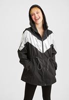 Bayan Siyah Blok Renkli Ceket