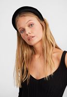 Bayan Siyah Kadife Saç Bandı