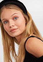 Bayan Siyah Kadife Saç Bandı