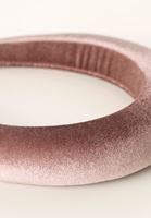 Bayan Pembe Kadife Saç Bandı