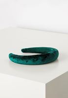 Bayan Yeşil Kadife Saç Bandı