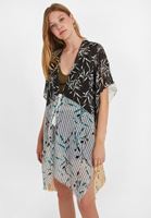 Bayan Çok Renkli Desenli Kimono