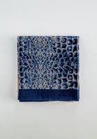 Bayan Lacivert Desenli Şal
