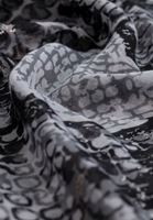 Bayan Yeşil Yılan Desenli Şal