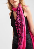 Bayan Pembe Desenli Şal