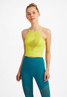 Bayan Yeşil Dikişsiz İnce Askılı Atlet