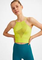 Bayan Yeşil Dikişsiz İnce Askılı Atlet