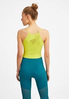 Bayan Yeşil Dikişsiz İnce Askılı Atlet