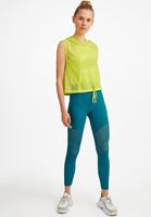 Bayan Mavi Diz Detaylı Yüksek Bel Tayt