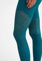 Bayan Mavi Diz Detaylı Yüksek Bel Tayt