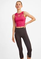 Bayan Pembe Jakarlı Dikişsiz Atlet