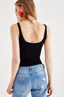 Bayan Siyah İnce Askılı Atlet