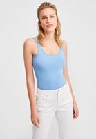 Bayan Mavi İnce Askılı Atlet