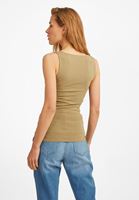 Bayan Yeşil Kalın Askılı Kare Yaka Atlet