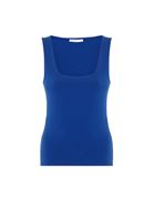 Bayan Lacivert Kalın Askılı Kare Yaka Atlet