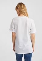 Bayan Beyaz Baskılı Tişört