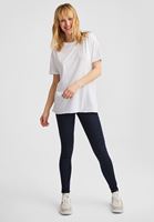 Bayan Beyaz Oversize Basic Tişört