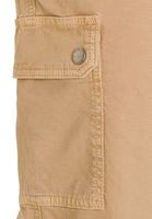 Bayan Krem Kemerli Kargo Pantolon