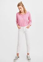 Bayan Çok Renkli Çizgili Pamuk Gömlek