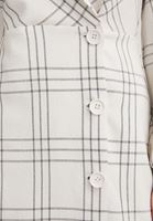 Bayan Krem Kruvaze Yaka Mini Elbise