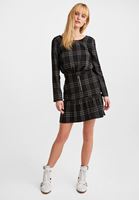 Bayan Siyah Önü Fermuarlı Mini Etek