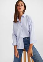 Bayan Çok Renkli Çizgili Uzun Gömlek