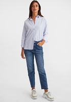 Bayan Çok Renkli Çizgili Uzun Gömlek