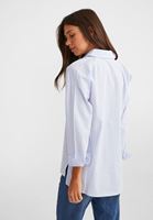 Bayan Çok Renkli Çizgili Uzun Gömlek