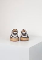 Bayan Lacivert Çizgi Desenli Espadril