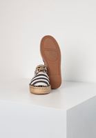 Bayan Lacivert Çizgi Desenli Espadril