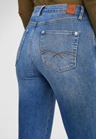 Bayan Mavi Yüksek Belli Flare Paça Denim Pantolon