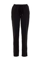 Bayan Siyah Beli Lastikli Havuç Kesim Pantolon ( TENCEL™ )