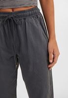 Bayan Gri Bağcıklı Cep Detaylı Jogger