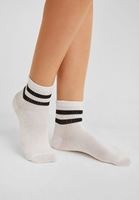 Bayan Çok Renkli Çizgili Çorap