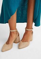 Bayan Krem Topuklu Ayakkabı