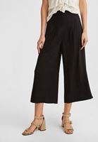 Bayan Siyah Pileli Bol Pantolon