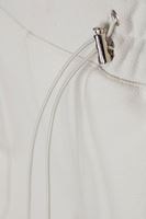 Bayan Krem Bağcıklı Yüksek Bel Pantolon